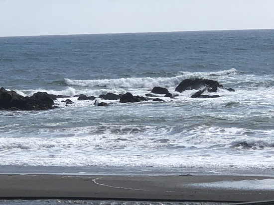 rocks in surf